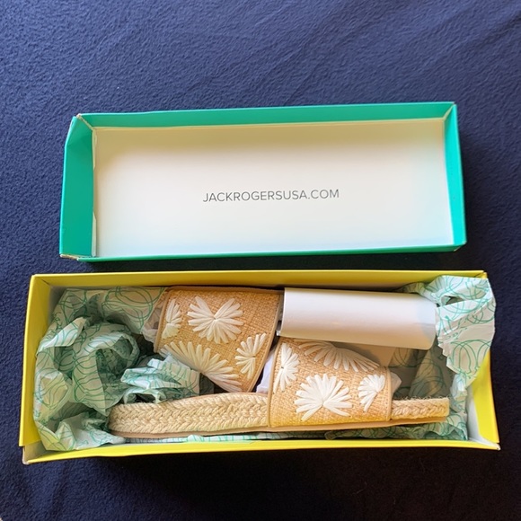 New in Box Jack Rogers Bettina espadrille slides 6.5 - Picture 7 of 9